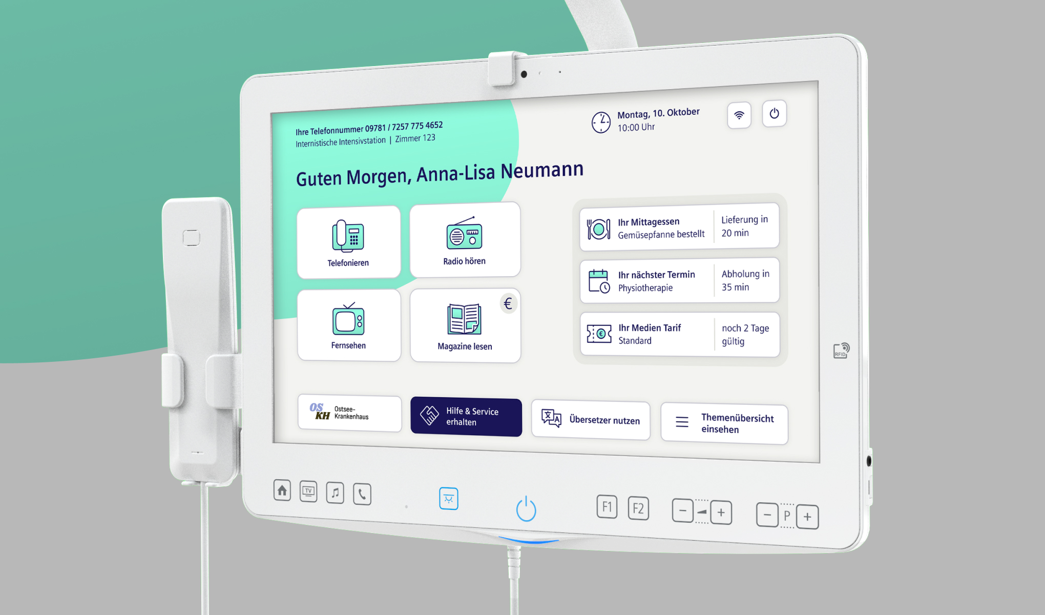 Das Dashboard des HiMed Cockpits